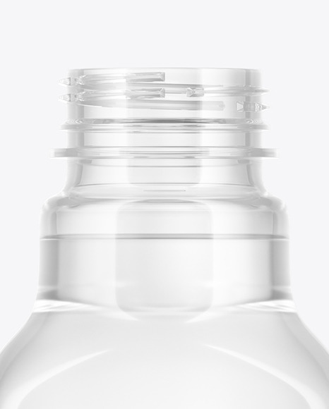Clear Plastic Water Bottle Mockup PSD #7