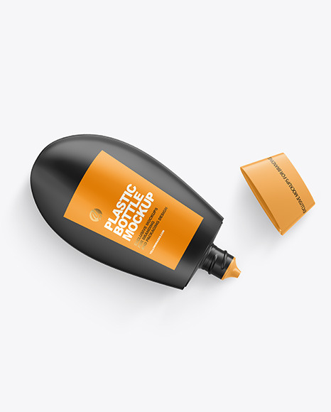 Matte Plastic Bottle Mockup PSD #2