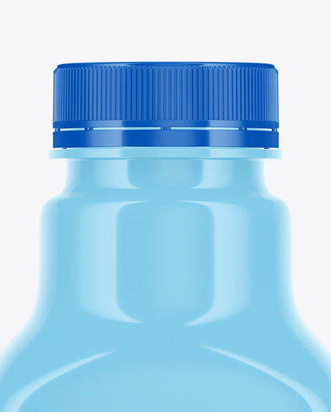 Glossy Plastic Drink Bottle Mockup PSD #1