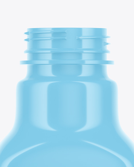 Glossy Plastic Drink Bottle Mockup PSD #7