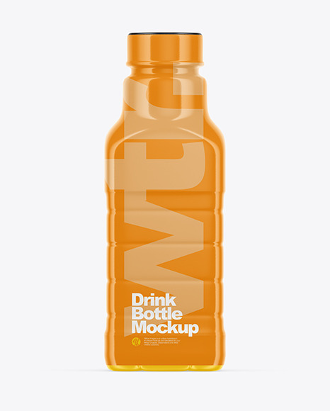 Matte Plastic Drink Bottle Mockup PSD #2
