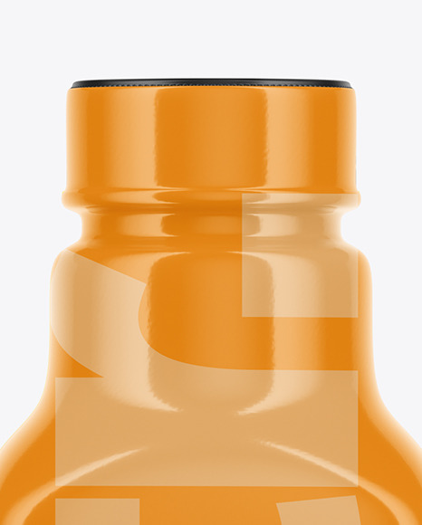 Matte Plastic Drink Bottle Mockup PSD #6