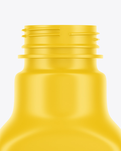Matte Plastic Drink Bottle Mockup PSD #7