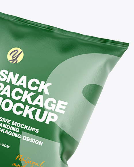 Two Paper Snack Packages Mockup PSD #6