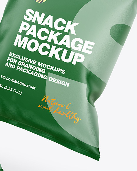 Two Paper Snack Packages Mockup PSD #5