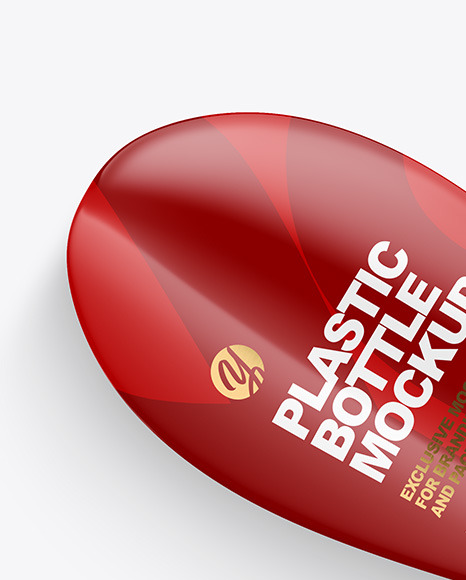 Glossy Plastic Bottle Mockup PSD #5