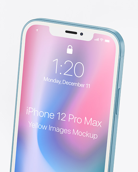 Download Clay Apple Iphone 12 Pro Mockup In Device Mockups On Yellow Images Object Mockups