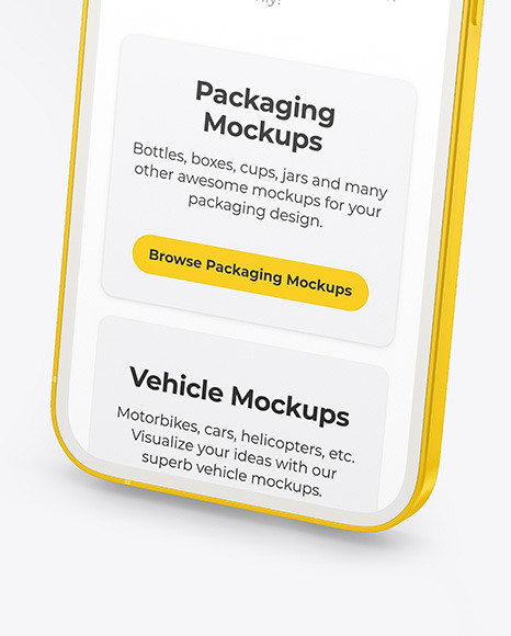 Clay Apple iPhone 12 Pro Mockup PSD #7
