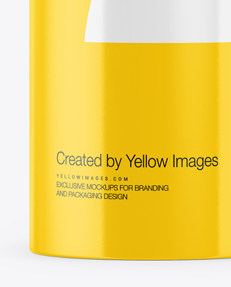 Glossy Aerosol Bottle Mockup PSD #6