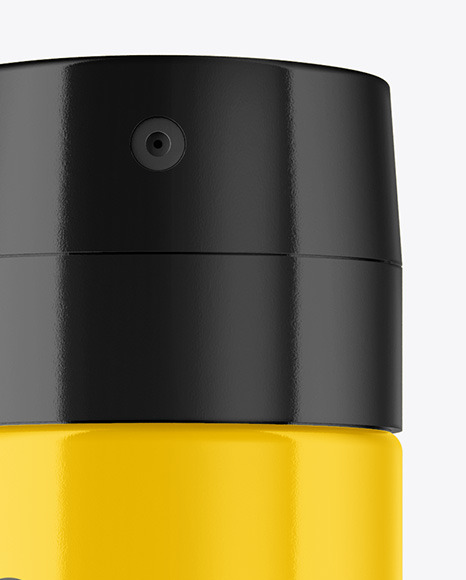 Glossy Aerosol Bottle Mockup PSD #7