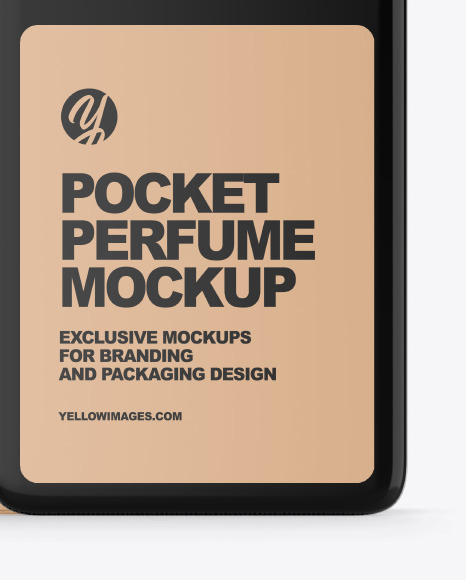 Pocket Perfume With Kraft Box Mockup PSD #4