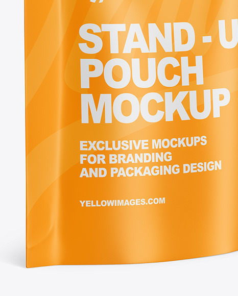 Matte Stand up Pouch Mockup PSD #1
