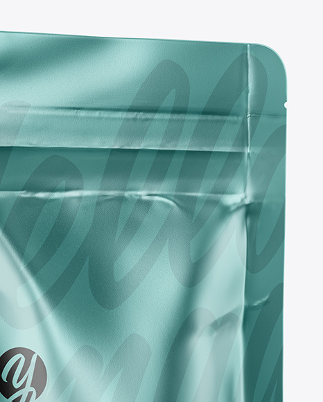 Metallic Stand Up Pouch Mockup PSD #2