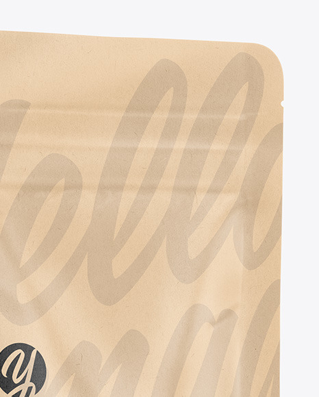Kraft Stand Up Pouch Mockup PSD #2