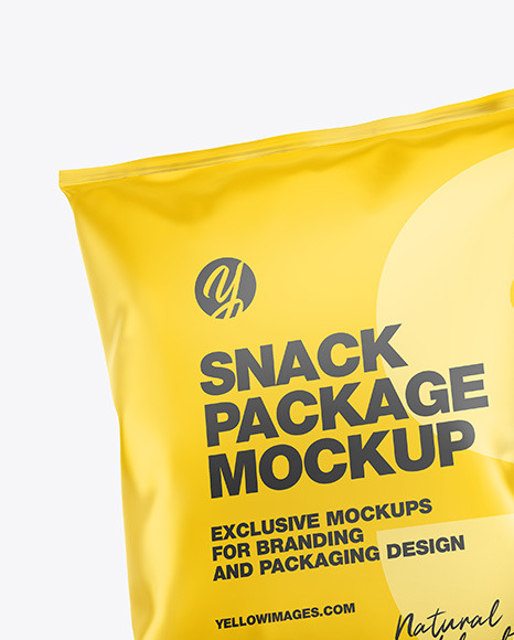Two Matte Snack Packages Mockup PSD #1