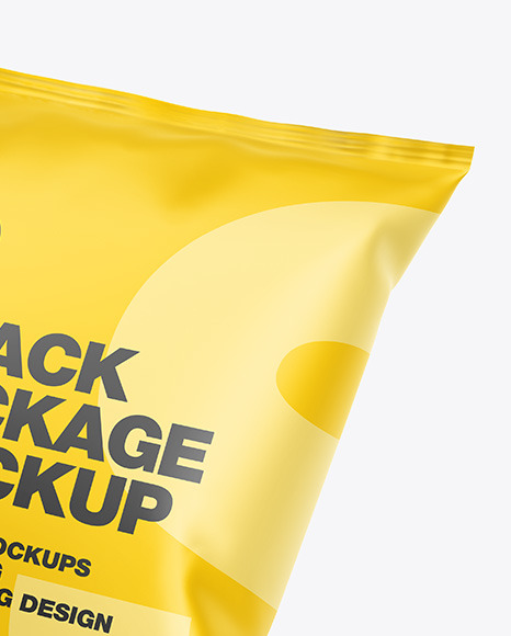 Two Matte Snack Packages Mockup PSD #6