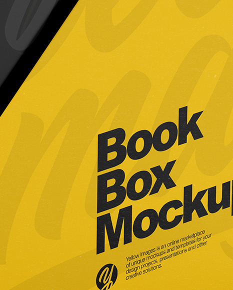 Download Set Of Books In A Box Mockup In Stationery Mockups On Yellow Images Object Mockups