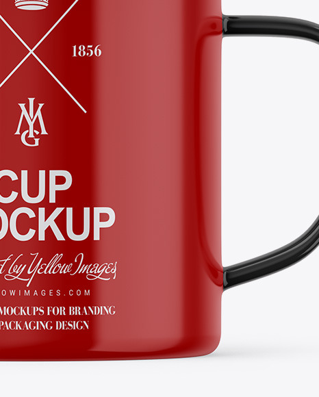 Glossy Cup Mockup PSD #3