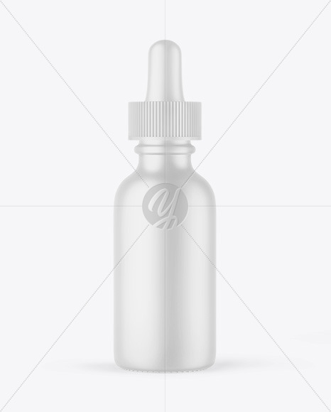 Matte Plastic Dropper Bottle Mockup