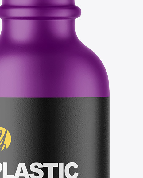 Matte Plastic Dropper Bottle Mockup PSD #1
