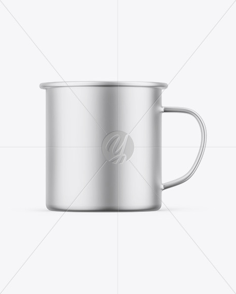 Download Matte Metallic Cup Mockup In Cup Bowl Mockups On Yellow Images Object Mockups