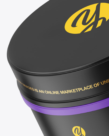 Matte Plastic Jar Mockup PSD #4