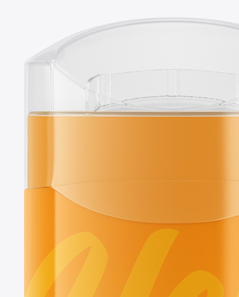 Glossy Plastic Deodorant Stick With Transparent Cap Mockup PSD #1