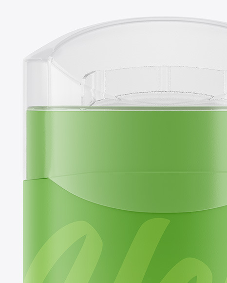 Matte Plastic Deodorant Stick With Transparent Cap Mockup PSD #1