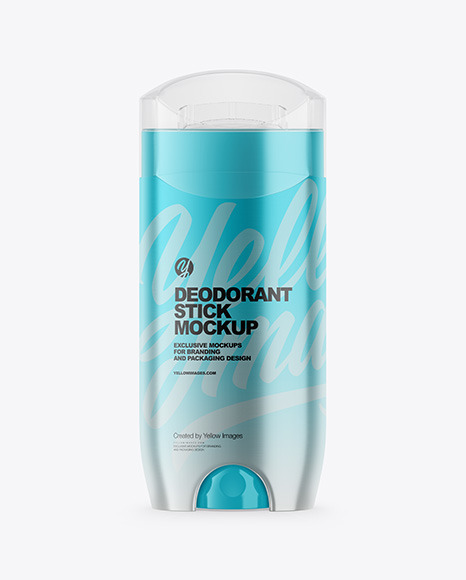 Metallic Deodorant Stick With Transparent Cap Mockup PSD #4