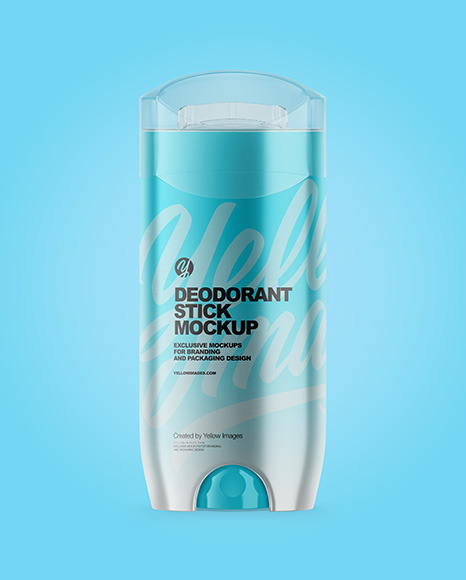 Metallic Deodorant Stick With Transparent Cap Mockup PSD #2