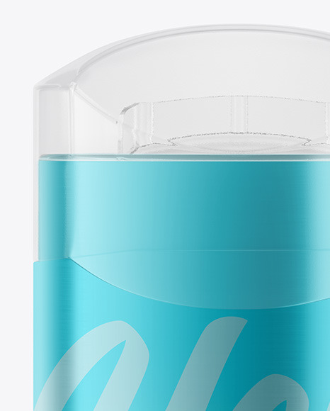 Metallic Deodorant Stick With Transparent Cap Mockup PSD #1