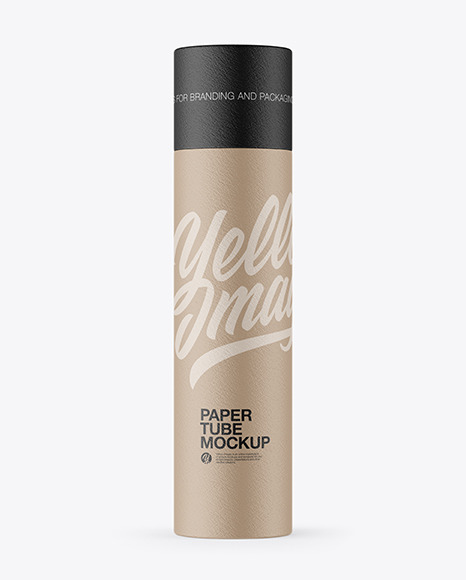 Textured Paper Tube Mockup