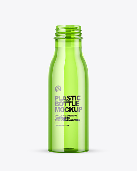Colored Plastic Bottle Mockup PSD #2