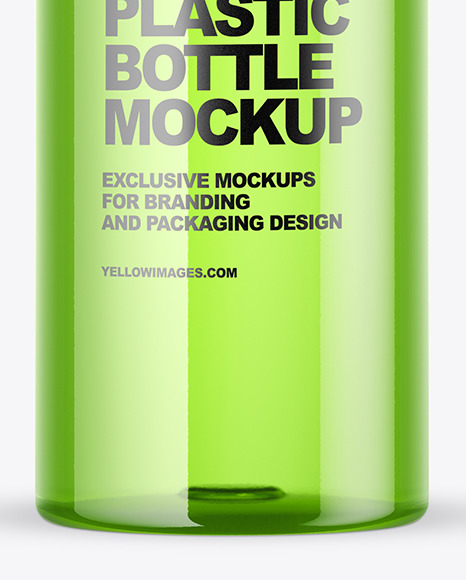 Colored Plastic Bottle Mockup PSD #7