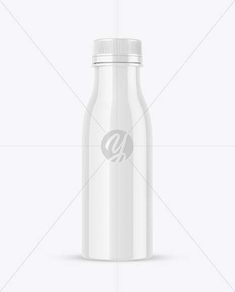 Glossy Plastic Bottle Mockup
