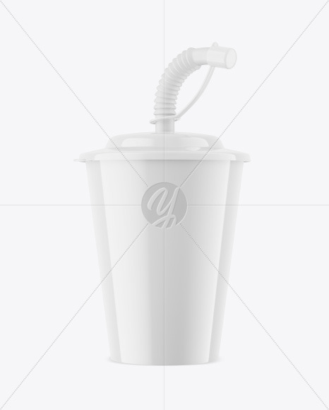 Download Milkshake Cup With Straw In Cup Bowl Mockups On Yellow Images Object Mockups