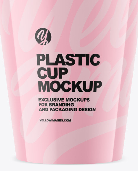 Glossy Plastic Baby Cup w  Straw Mockup PSD #1