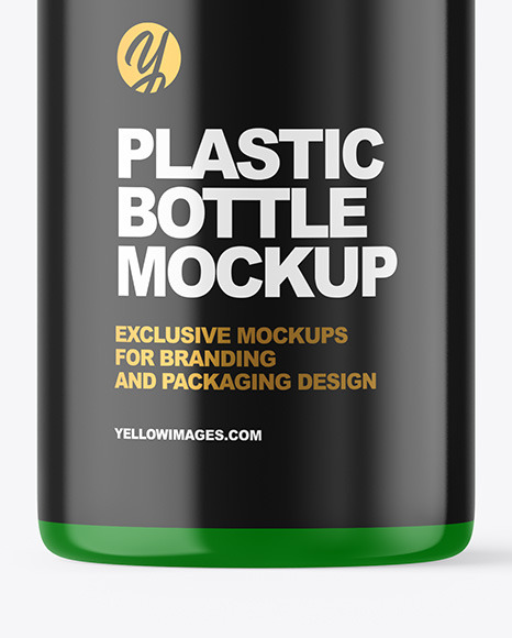 Glossy Plastic Bottle Mockup PSD #1