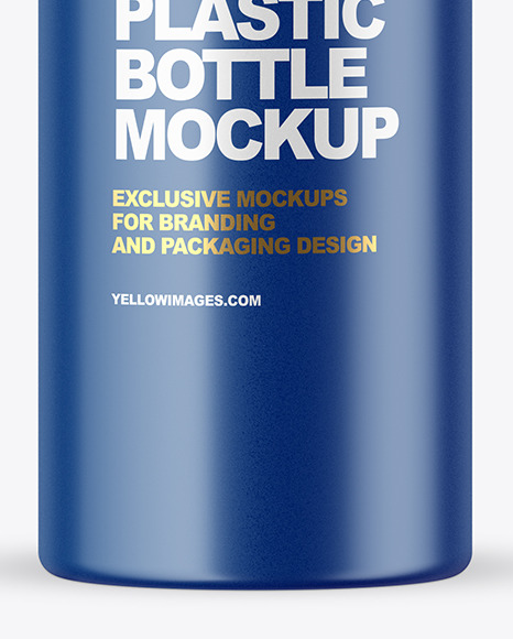Matte Plastic Bottle Mockup PSD #7