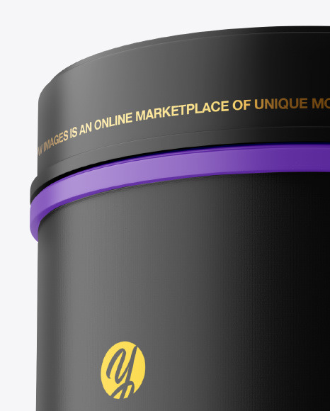 Matte Plastic Jar Mockup PSD #1