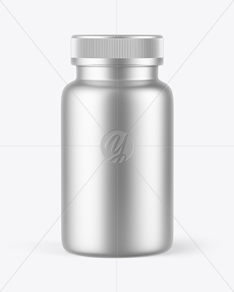 Metallic Jar Mockup PSD #3
