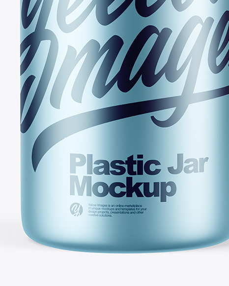 Metallic Jar Mockup PSD #7