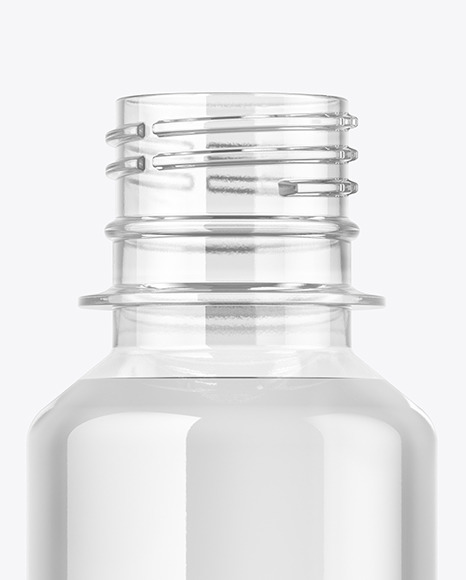 Clear Plastic Water Bottle Mockup PSD #1