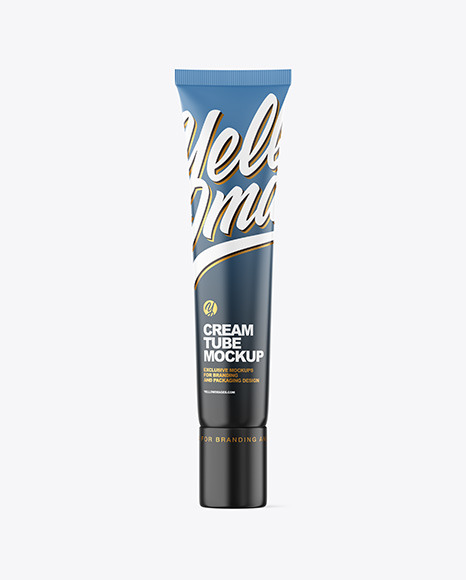 Matte Cosmetic Tube Mockup