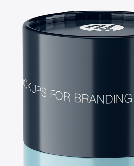 Glossy Paper Tube Mockup PSD #2