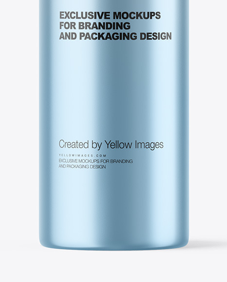 Metallic Plastic Bottle Mockup PSD #1