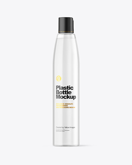 Clear Plastic Bottle Mockup PSD #2