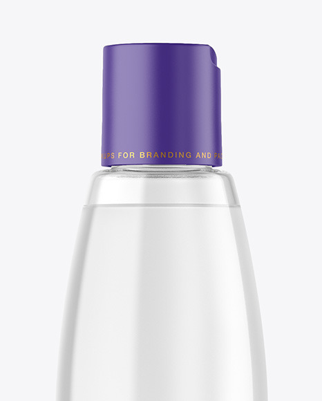 Clear Plastic Bottle Mockup PSD #1