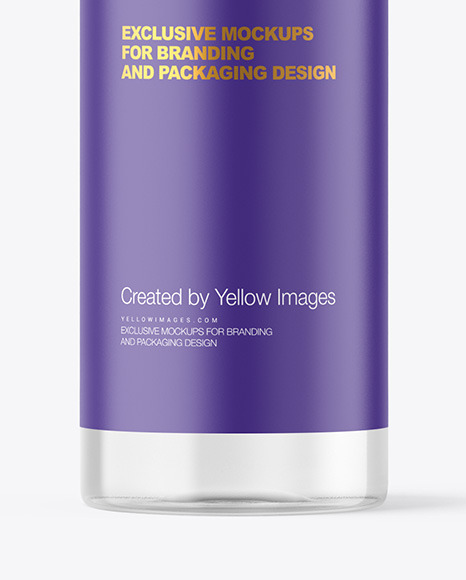 Clear Plastic Bottle Mockup PSD #6