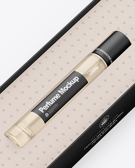 Box With Perfume Mockup PSD #6